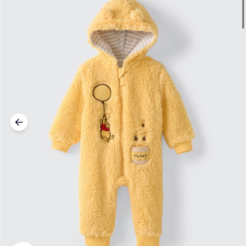 Little Sleepies Winnie the Pooh Sherpa Romper